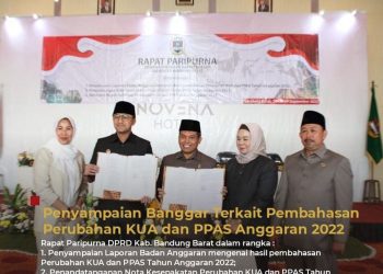 Rapat Paripurna DPRD Kab Bandung Barat Perubahan KUA PPAS Tahun 2022