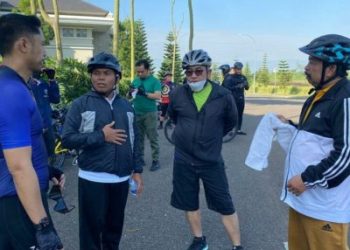 FORKOPIMDA : DPRD Kab Bandung Barat Bangun Keakraban dan bersinergi untuk membawa Bandung Barat lebih maju dengan acara gowes bersama