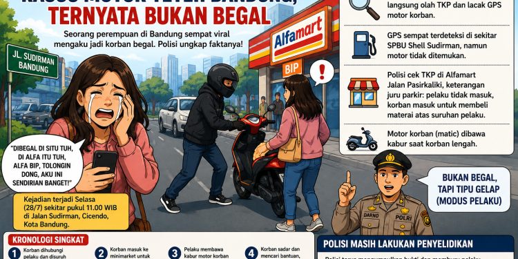 Polisi Ungkap Fakta Kasus Motor Hilang Di Sinag Bolong, Ternyata Bukan Begal