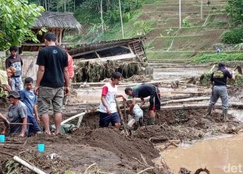 Longsor di Tasikmalaya Timbun Dua Hektare Sawah, Warga Kampung Naga Terdampak