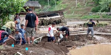 Longsor di Tasikmalaya Timbun Dua Hektare Sawah, Warga Kampung Naga Terdampak