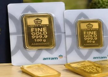 Harga Emas Antam Naik Rp25.000, Tembus Rp2,62 Juta per Gram
